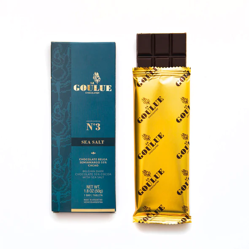 [TDS-01162] Tableta chocolate semiamargo con sal marina - 50gr. / 1,76Oz. - Marca: LA GOULUE