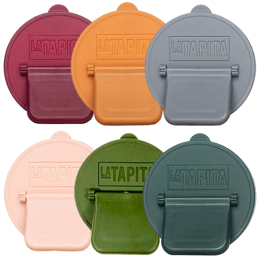 Tapa para LATAS de colores TERRA - Pack x 24 u. - Marca: LA TAPITA