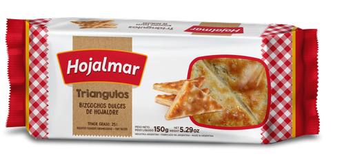 [TDS-01662] Galletitas de Hojaldre Triangulitos - 150gr. / 5,29Oz. - Marca: HOJALMAR