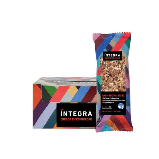 [TDS-01681] Barra de cereal Almendra y Nuez- Display x 10 u. - Marca: Integra