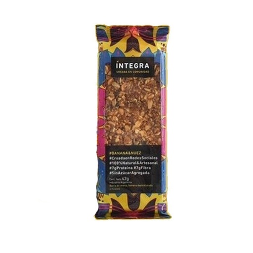 [TDS-01682] Barra de cereal Banana y Nuez - Paquete - 42 gr. / 1,48 Oz. - Marca: Integra
