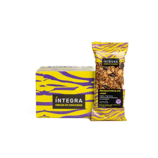 [TDS-01691] Barra de cereal Con base de Chocolate y Maní- Display x 10 u. - Marca: Integra