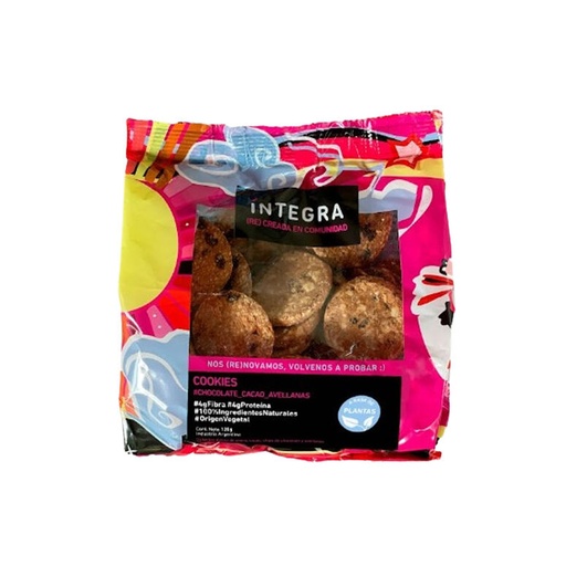 [TDS-01706] Galletitas Chocolate y Avellanas - Paquete - 120 gr. / 4,23 Oz. - Marca: Integra