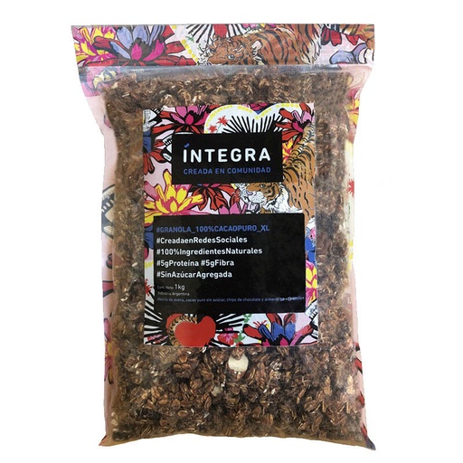 [TDS-01710] Granola Chocolate - Paquete - 1 Kg. / 2,2 Lb. - Marca: Integra