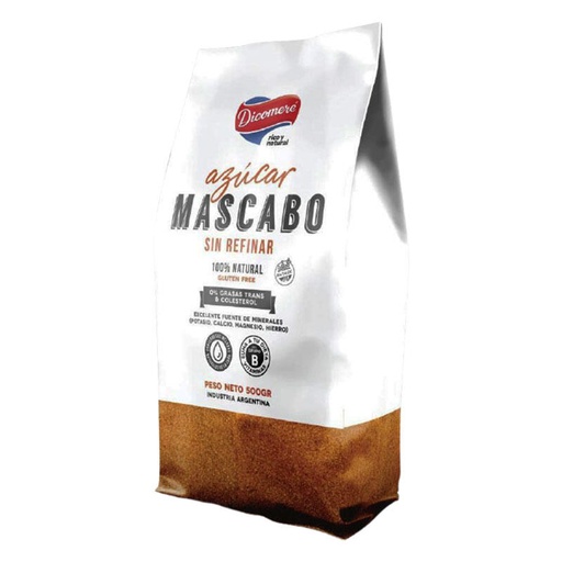 [TDS-01721] Azucar Mascabo Sin Refinar 100% Natural - Paquete - 500 gr. / 17,64 Oz. - Marca: DICOMERE