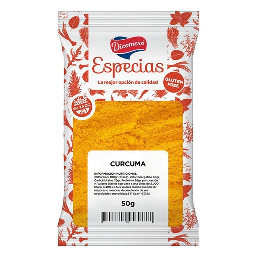 [TDS-01728] Curcuma - Paquete - 50 gr. / 1,76 Oz. - Marca: DICOMERE