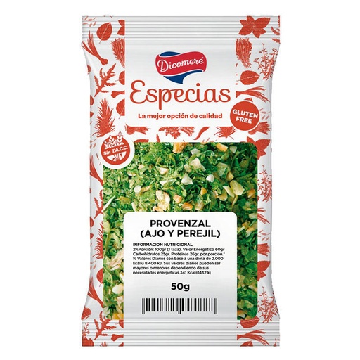 [TDS-01755] Provenzal - Paquete - 50 gr. / 1,76 Oz. - Marca: DICOMERE