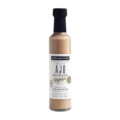 [TDS-01769] Ajo ahumado Organico - Botella - 250 gr. / 8,82 Oz. - Marca: PAMPA GOURMET
