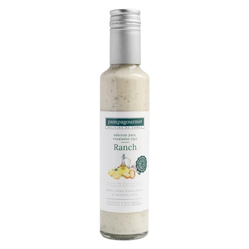[TDS-01790] Salsa Ranch - Botella - 250 ml. / 8,45 fl Oz. - Marca: PAMPA GOURMET