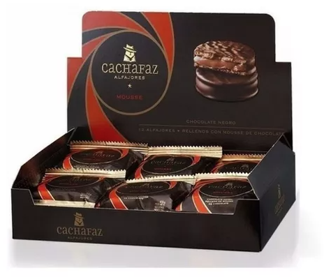 [TDS-01799] Alfajor de Mousse - Caja x12 u. - 600 gr. / 21,16 Oz. - Marca: CACHAFAZ