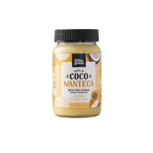 [TDS-01967] Aceite de Coco Manteca - Frasco - 360 gr. / 12,7 Oz. - Marca: Chia Graal