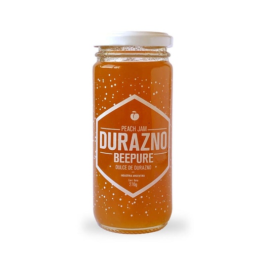 [TDS-01989] Dulce de Durazno - Frasco - 270 gr. / 9,52 Oz. - Marca: Beepure
