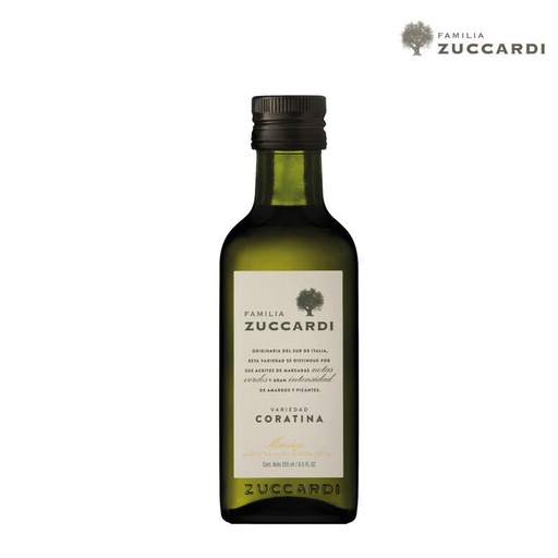 [TDS-02005] Aceite de Oliva Virgen Extra Coratina - Botella - 250 ml. / 8,45 fl Oz. - Marca: Zuccardi