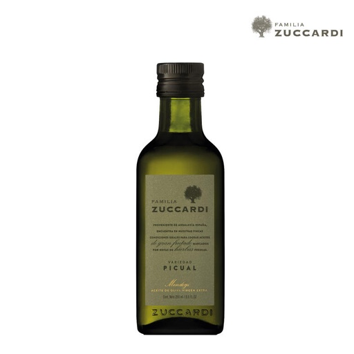 [TDS-02007] Aceite de Oliva Virgen Extra Picual - Botella - 250 ml. / 8,45 fl Oz. - Marca: Zuccardi