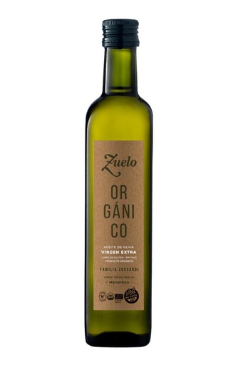 [TDS-02028] Aceite de Oliva Virgen Extra Orgánico - Botella - 500 ml. / 16,91 fl Oz. - Marca: Zuelo