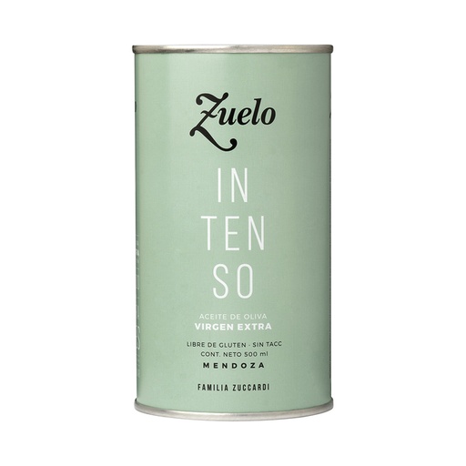 [TDS-02032] Aceite de Oliva Virgen Extra Intenso - Lata - 500 ml. / 16,91 fl Oz. - Marca: Zuelo