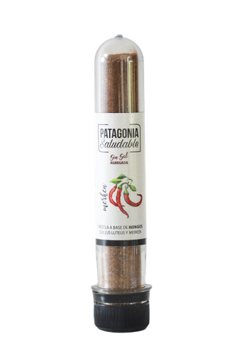 [TDS-02261] Condimento a base de Hongos deshidratados molidos y ají molido picante deshidratado (SIN SAL AGREGADA) - 20 gr. / 0,71 Oz. - Marca: Patagonia Saludable