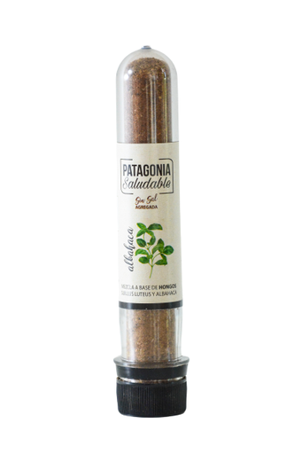 [TDS-02266] Condimento a base de Hongos deshidratados molidos y albahaca deshidratada (SIN SAL AGREGADA) - 20 gr. / 0,71 Oz. - Marca: Patagonia Saludable
